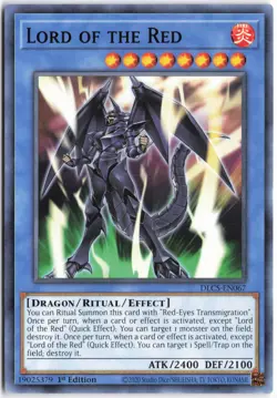 Yugioh - Lord of the Red DLCS-EN067 1st Edition - Dragons of Legend: The Complet - Image 1