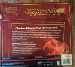 Charizard ex Super Premium Collection Figure + 3 Promo Cards Pokemon TCG Empty - Image 3