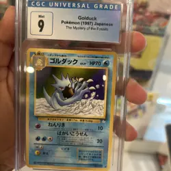 1997 Pokemon Mystery of The Fossils Golduck Uncommon Card #055 JP Edition CGC 9 - Image 3