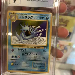 1997 Pokemon Mystery of The Fossils Golduck Uncommon Card #055 JP Edition CGC 9 - Image 4