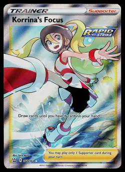 Pokemon Card - Korrina's Focus Battle Styles 160/163 Ultra Rare - Image 1