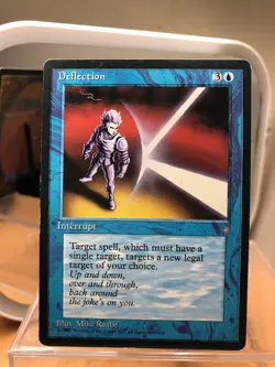 MtG card, Deflection, Ice Age blue interrupt (instant) target change - Image 1