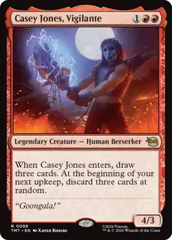 Casey Jones, Vigilante - Foil Light Play, English Magic the Gathering MTG Teenag - Image 1