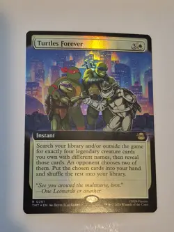 1x Turtles Forever Foil Extended Art R261 MTG Teenage Mutant Ninja Turtles NM x1 - Image 1