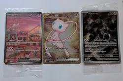 Pokemon 151 UPC Promo Card Set Sealed (Mewtwo #052, Mew #053, & Metal Mew #205) - Image 1