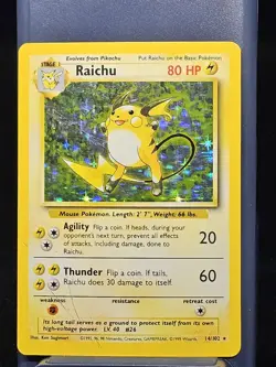 Meowth Game Boy Promo Holo Card #10 Pokemon TCG - MP Raichu Magneton - Image 2