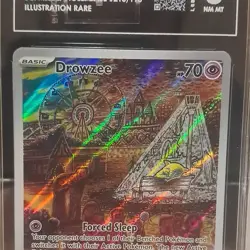 Drowzee 210/198 Scarlet & Violet Illustration Rare TAG Graded 8 Pokemon TCG - Image 1