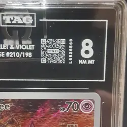 Drowzee 210/198 Scarlet & Violet Illustration Rare TAG Graded 8 Pokemon TCG - Image 3
