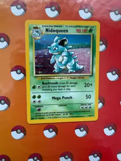 Pokemon Vintage Holo Nidoqueen 7/64 Jungle WotC 1999 - NO SYMBOL ERROR!! - Image 1