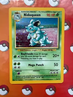 Pokemon Vintage Holo Nidoqueen 7/64 Jungle WotC 1999 - NO SYMBOL ERROR!! - Image 2