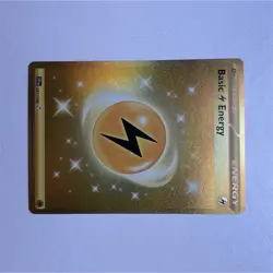 Pokemon Basic Lightning Energy Secret Rare 257/198 SM Full Art Gold Holo - Image 1