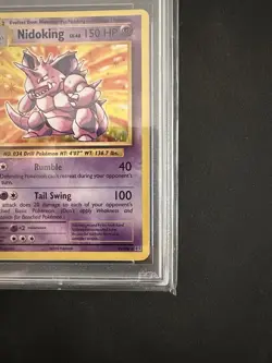 ⭐ 2016 POKEMON XY NIDOKING - HOLO EVOLUTIONS #45 PSA 8 NM-MT - Image 4