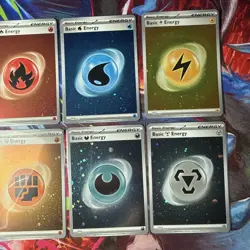 Scarlet & Violet 151 Cosmos Holo Basic Energy Lot 8 Complete Set 001-008 Pokemon - Image 3