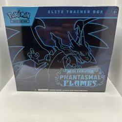 Pokemon Mega Evolution Phantasmal Flames Elite Trainer Box Factory Sealed - Image 4
