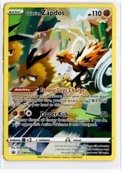 2023 TCG Pokemon #SWSH283 Galarian Zapdos SWSH Black Star Promos - Image 1