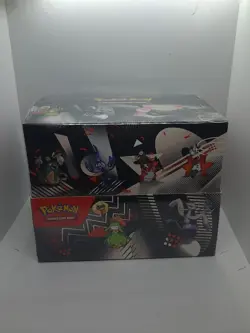 Pokemon TCG Black Bolt & White Flare Unova Mini Tin Sealed Display Case, 8 Tins - Image 1