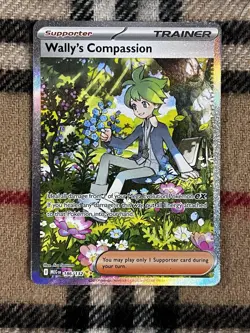 Wally's Compassion 186/132 Special Illustration Rare Pokemon Mega Evolution NM - Image 1
