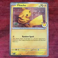 Pikachu 051 /162 Stamped 2026 Pokemon Day 30 Promo TCG With Coin - Image 2