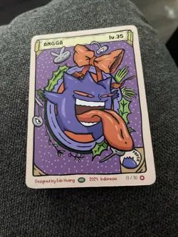 Christmas Pokkedo Angga 13/30 Gengar - Ho Ho Holiday V2 Pokemon Parody Fan Art - Image 1