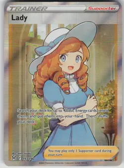 Pokemon TCG Lady (Full Art) Ultra Rare SWSH11: Lost Origin 193/196 - Image 1