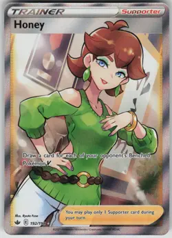 Pokemon TCG Honey (Full Art) Ultra Rare SWSH06: Chilling Reign 192/198 - Image 1