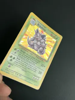 Pokemon TCG Nidoking 11/102 Base Set Holo Rare LP - Image 3