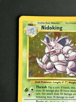 Pokemon TCG Nidoking 11/102 Base Set Holo Rare LP - Image 4