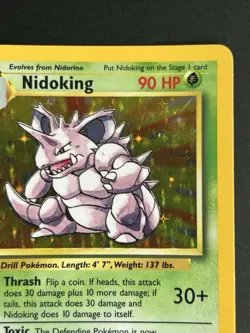 Pokemon TCG Nidoking 11/102 Base Set Holo Rare LP - Image 5