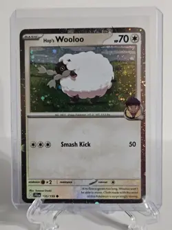 Pokemon Hop's Wooloo #135/159 English Journey Together Cosmos Holo - Image 1