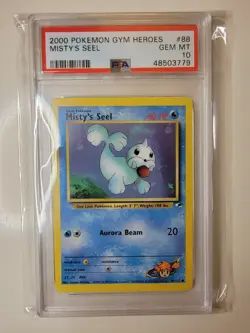 PSA 10 2000 Pokemon Gym Heroes Misty's Seel #88/132 - Image 1
