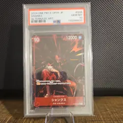 2024 ONE PIECE OP09 SHANKS ALTERNATE ART #004 PSA 10 JP - Image 1