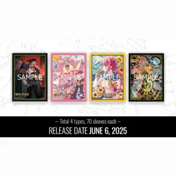 ONE PIECE TCG: OFFICIAL SLEEVE DISPLAY ASSORTMENT: LIMITED EDITION VERSION 3 (12 - Image 1