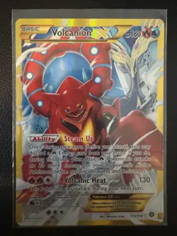 Volcanion EX - 115/114 - Pokemon Card TCG Steam Siege XY Secret Rare Card LP - Image 1