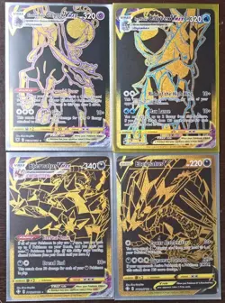 Pokemon Cards Lot (Gold Rares - Calyrex Riders - Eternatus V+ Vmax - M/NM - TCG) - Image 1