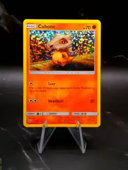 Cubone Promo Holofoil Fighting 7/12 McDonald's 2018 Lonely Pokemon Card - Image 1
