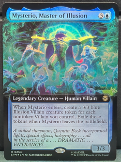 Mysterio, Master of Illusion R 0253 FOIL EXTENDED ART Marvel Spider-man NM Card - Image 1