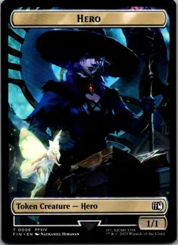 FINAL FANTASY #6 // 23 Hero (0006) // Treasure (0023) Double-Sided Token - Image 1