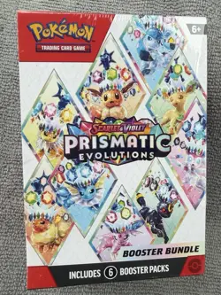 Pokemon TCG Scarlet & Violet Prismatic Evolutions Booster Bundle Box 6 Packs - Image 1