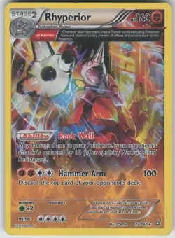 Pokemon TCG Rhyperior (Omega) Holo Rare XY - Primal Clash 77/160 - Image 1