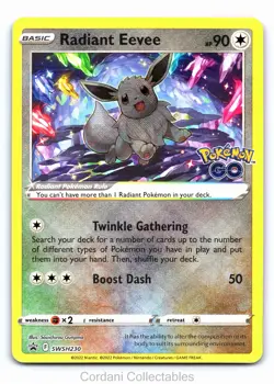 Radiant Eevee SWSH230 - SWSH Black Star Promo - Pokemon Card - Near Mint - Image 1