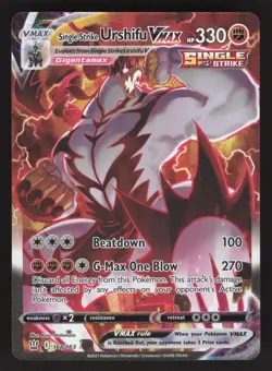 Single Strike Urshifu VMAX 168/163 Pokemon TCG Battle Styles NM - Image 1