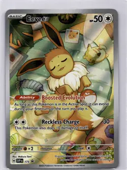 2024 Pokemon Eevee 173 Scarlet & Violet Black Star Promo Art Rare NM - Image 1
