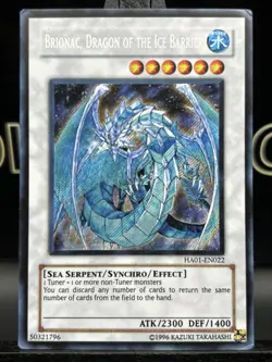 Yugioh! Brionac, Dragon Of The Ice Barrier - HA01-EN022 Rare Unlimited Holo NM - Image 3