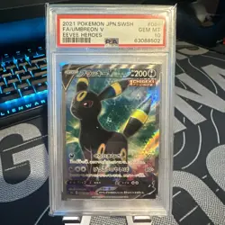 PSA 10 Umbreon V 084/069 SR S6a Eevee Heroes 2021 Pokemon Card Japanese - Image 1