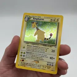 Ampharos 1/64 Neo Revelation 2000 Holo Rare Pokemon Card TCG Damaged - Image 1