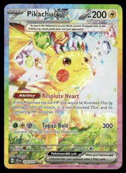 Pokemon Cards Pikachu ex 238/191 Surging Sparks Special Illustration Rare - Image 1