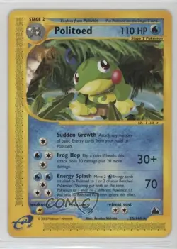 Politoed Pokemon e-Card Series Skyridge #25 2003 - Image 1