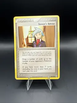 Steven's Advice 92/101 Trainer - EX Hidden Legends - Pokemon Card - Excellent - Image 1