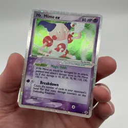 SWIRL Mr. Mime ex 110/112 Firered & Leafgreen Holo Rare Vintage Pokemon Card LP- - Image 2