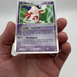 SWIRL Mr. Mime ex 110/112 Firered & Leafgreen Holo Rare Vintage Pokemon Card LP- - Image 3